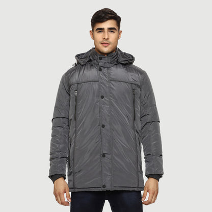 CL SPORT BY CARLTON LONDON INSULATOR LONG LINE PADDED JACKET FOR MEN