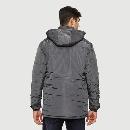 CL SPORT BY CARLTON LONDON INSULATOR LONG LINE PADDED JACKET FOR MEN