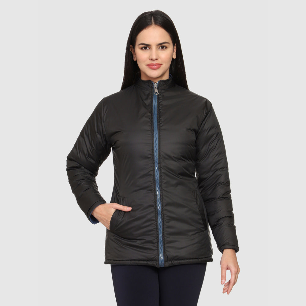 CL SPORT BY CARLTON LONDON REVERSIBLE FULL SLEEVES JACKET FOR WOMEN