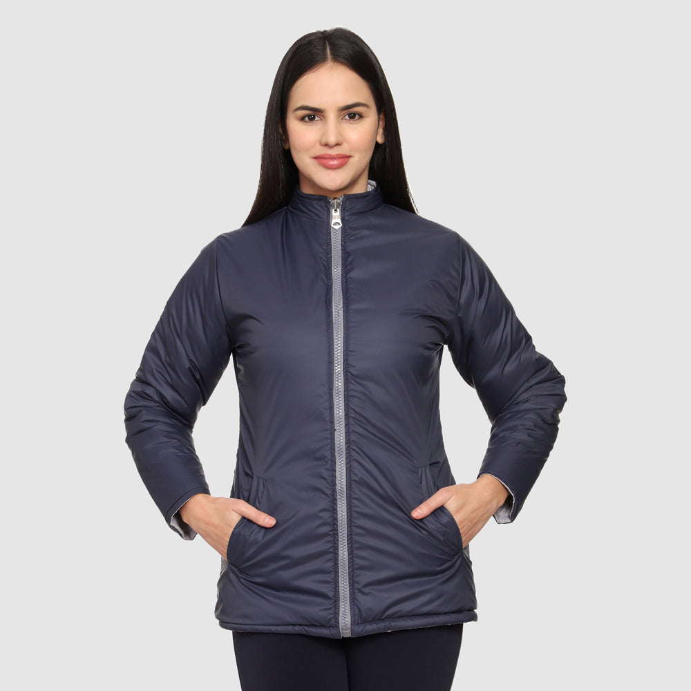 CL SPORT BY CARLTON LONDON REVERSIBLE FULL SLEEVES JACKET FOR WOMEN