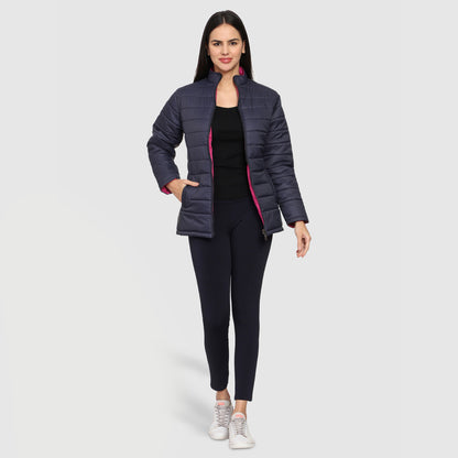 CL SPORT BY CARLTON LONDON REVERSIBLE FULL SLEEVES JACKET FOR WOMEN