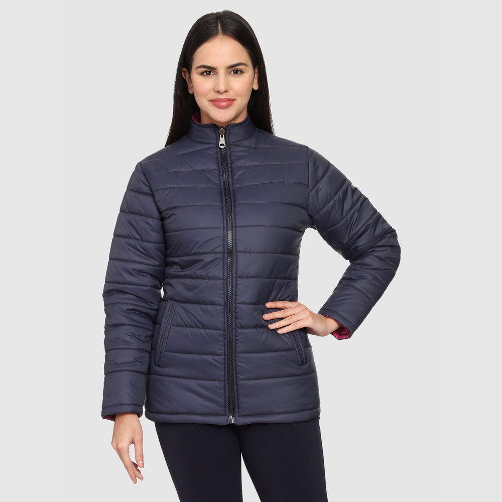 CL SPORT BY CARLTON LONDON REVERSIBLE FULL SLEEVES JACKET FOR WOMEN