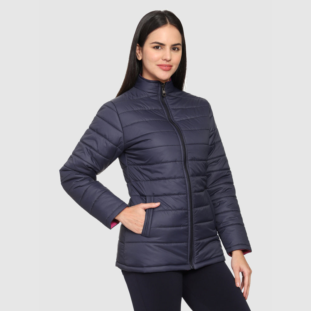 CL SPORT BY CARLTON LONDON REVERSIBLE FULL SLEEVES JACKET FOR WOMEN