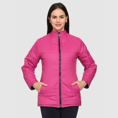 CL SPORT BY CARLTON LONDON REVERSIBLE FULL SLEEVES JACKET FOR WOMEN