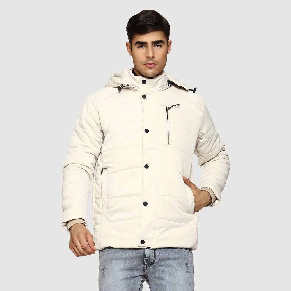 CL SPORT BY CARLTON LONDON FULL SLEEVES PUFFER JACKET FOR MEN