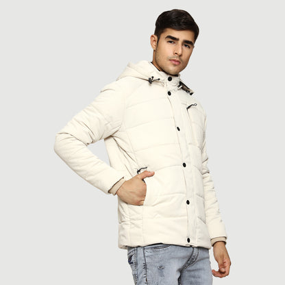 CL SPORT BY CARLTON LONDON FULL SLEEVES PUFFER JACKET FOR MEN