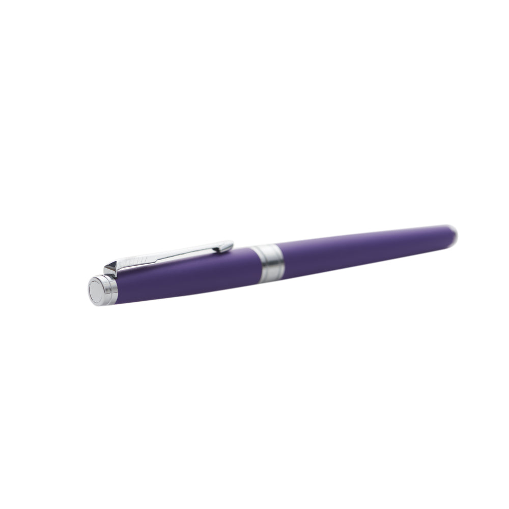 Carlton London Purple Velvet Plum Matte Metal Pen