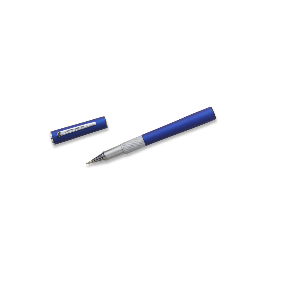 Carlton London Sapphire Sky Blue Metallic Metal Pen