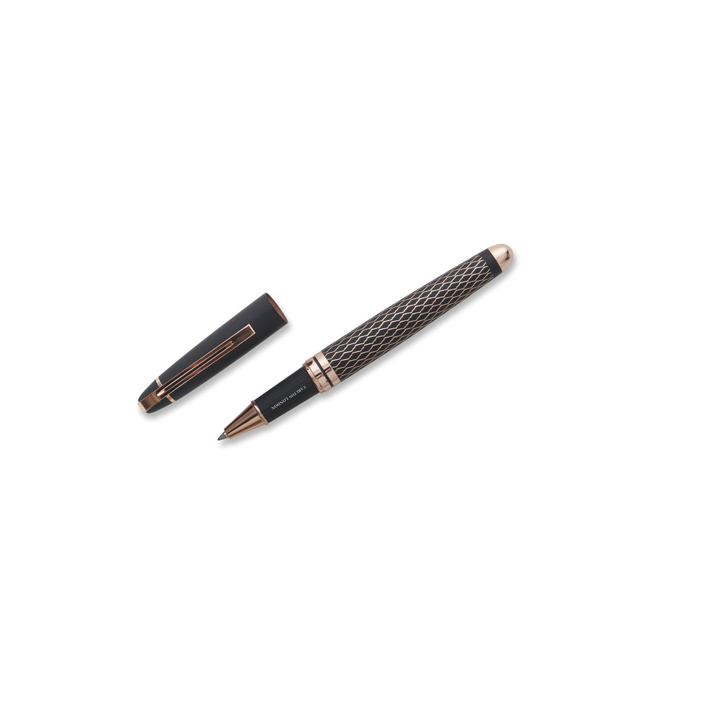 Carlton London Rose Elegance Heavy Metal Roller Pen