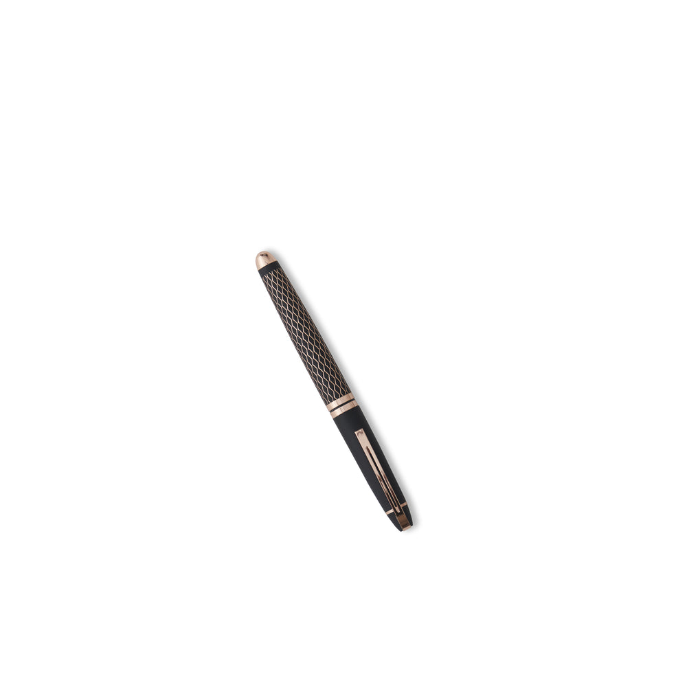 Carlton London Rose Elegance Heavy Metal Roller Pen