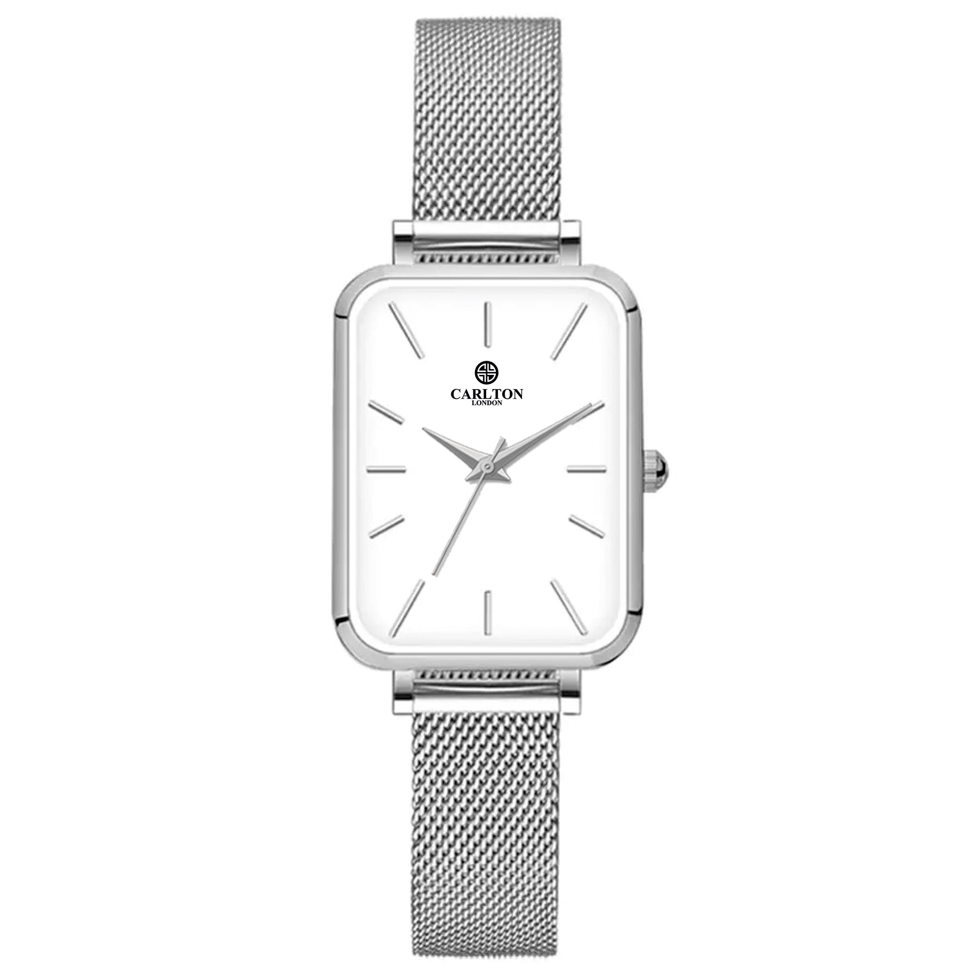 Women Diana CLDWMS-01 Analog White Silver Stainless Steel Mesh - Watch