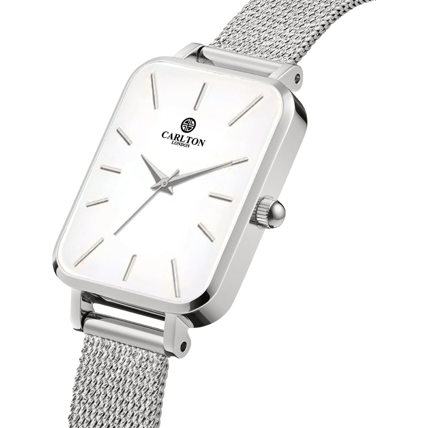Women Diana CLDWMS-01 Analog White Silver Stainless Steel Mesh - Watch