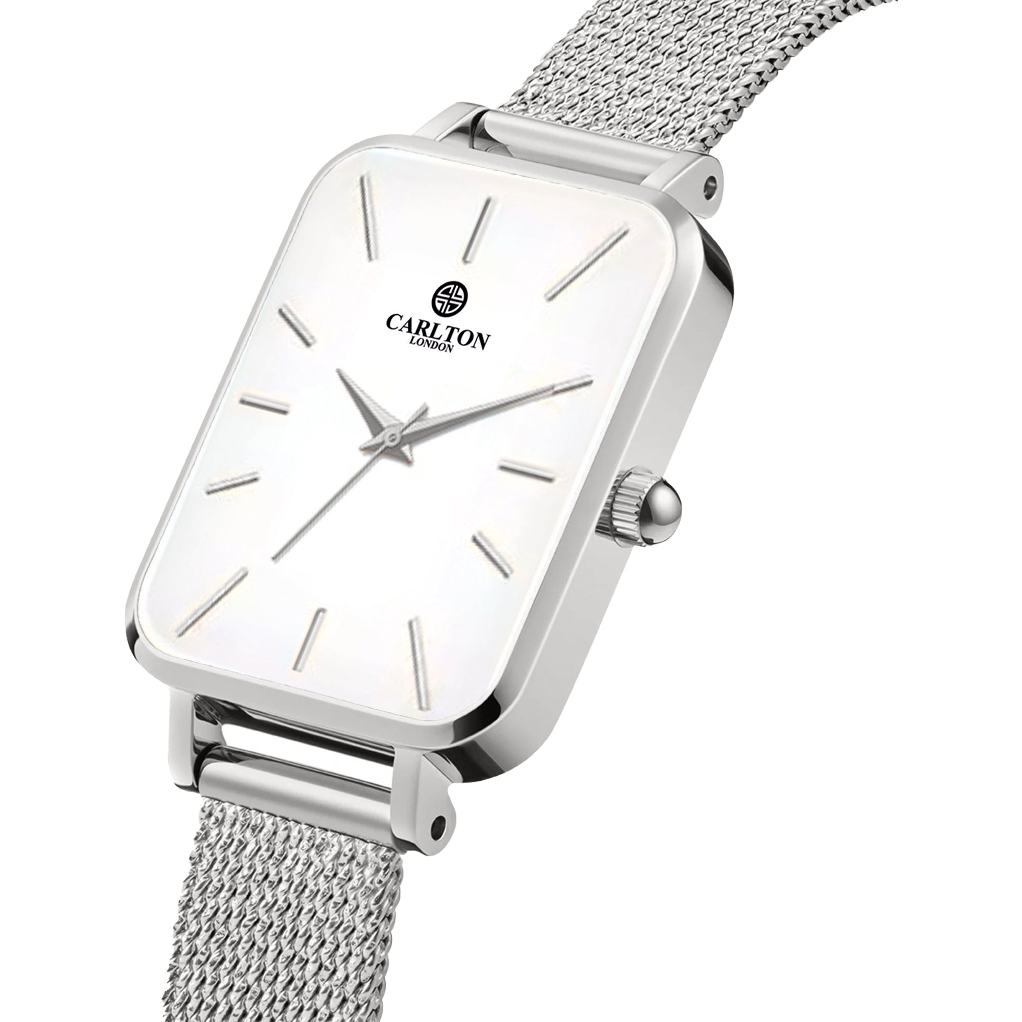 Women Diana CLDWMS-01 Analog White Silver Stainless Steel Mesh - Watch