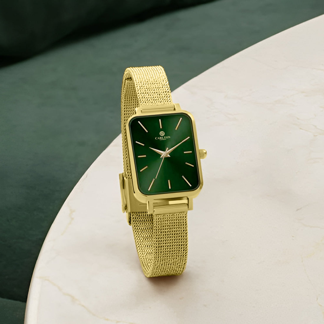 Women Diana CLDWMS-02 Analog Green Gold Stainless Steel Mesh - Watch
