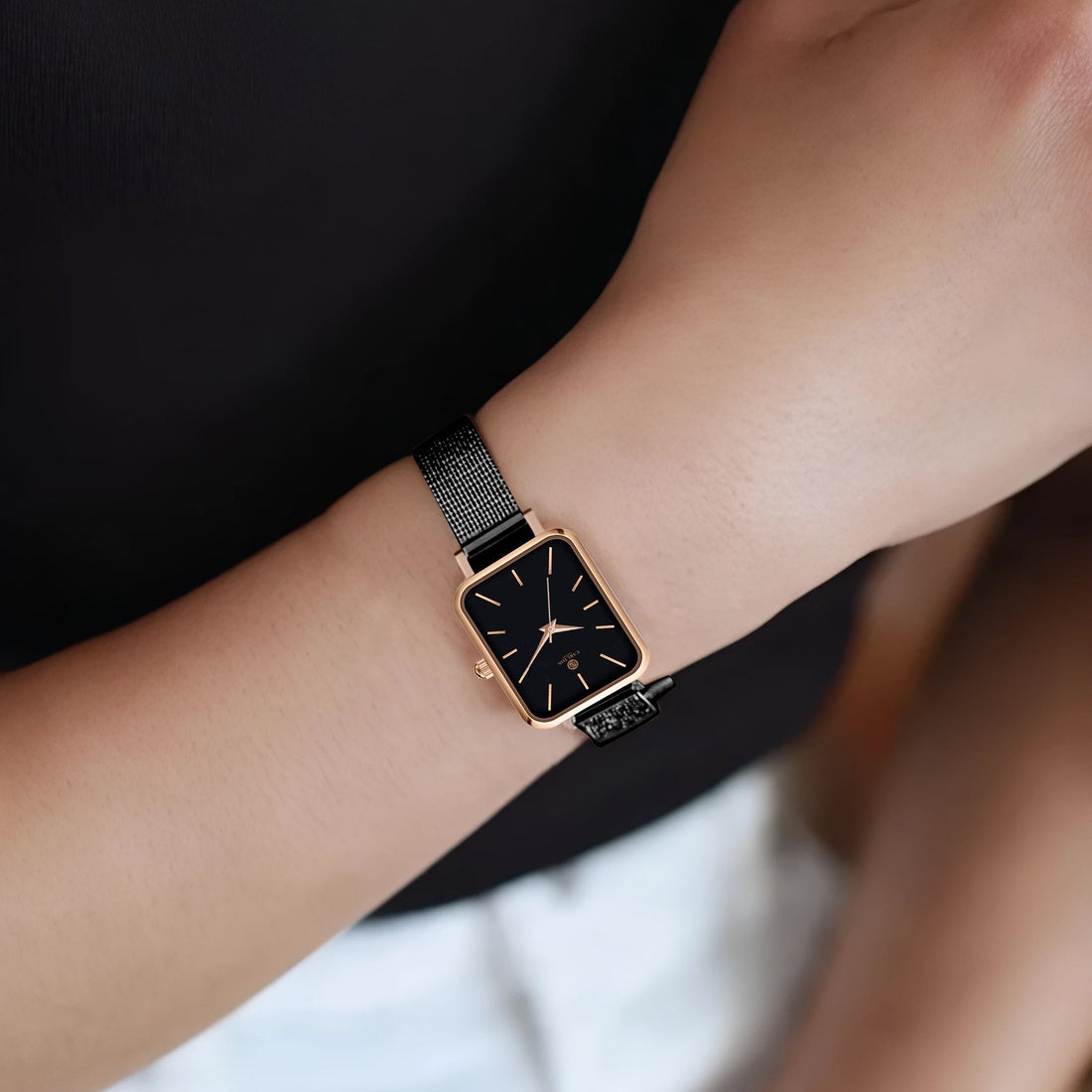 Women Diana CLDWMS-04 Analog Black Stainless Steel Mesh - Watch