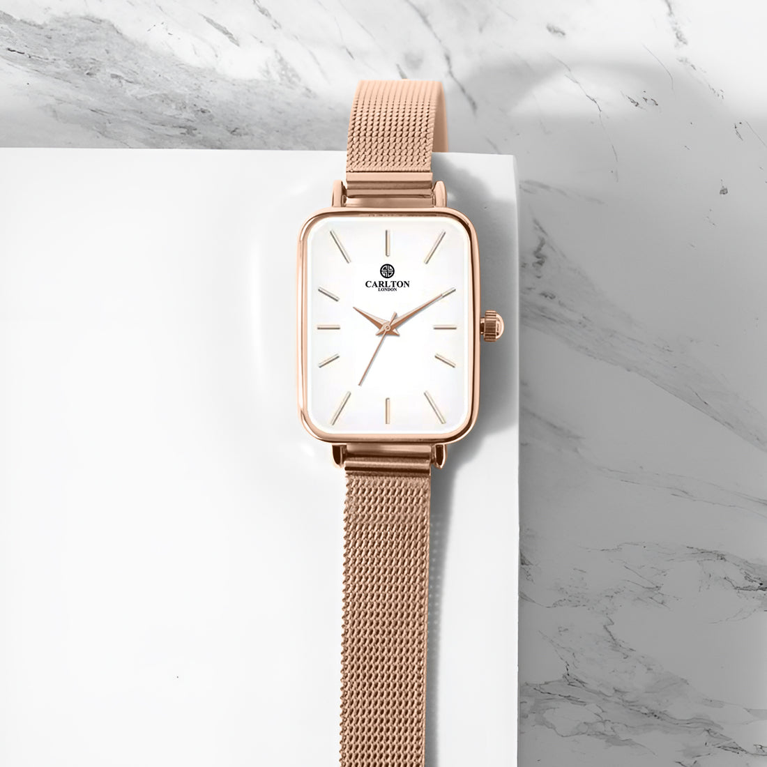 Women Diana CLDWMS-05 Analog White Rose Gold Stainless Steel Mesh - Watch