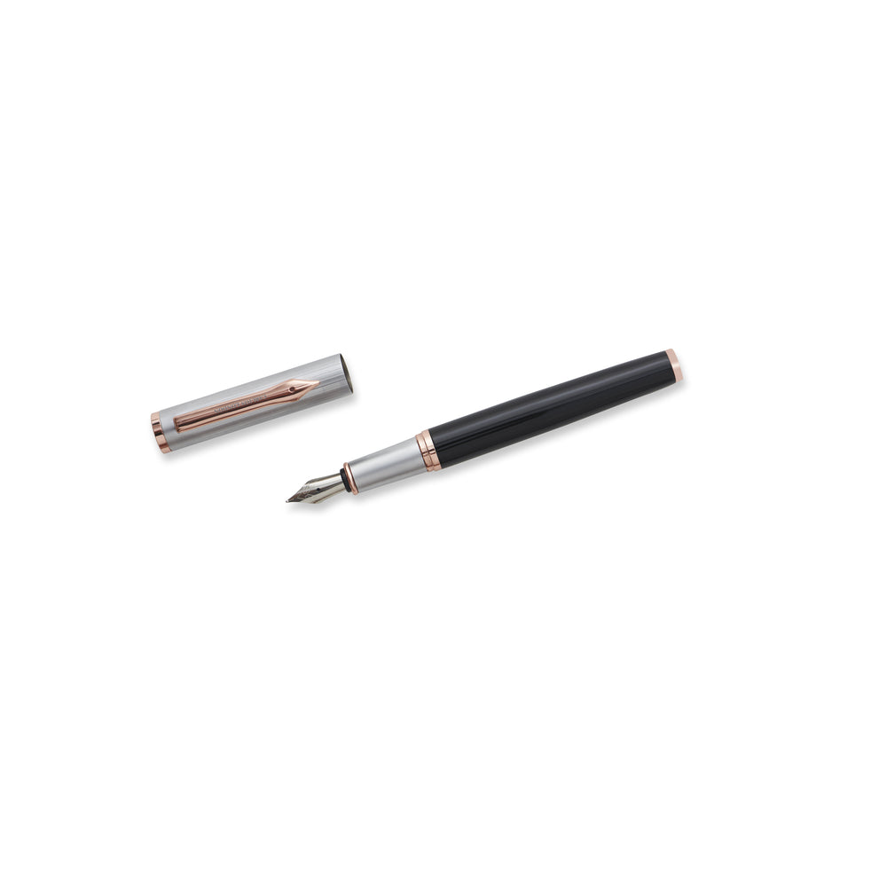 Carlton London Black Elegance Champagne Fountain Pen