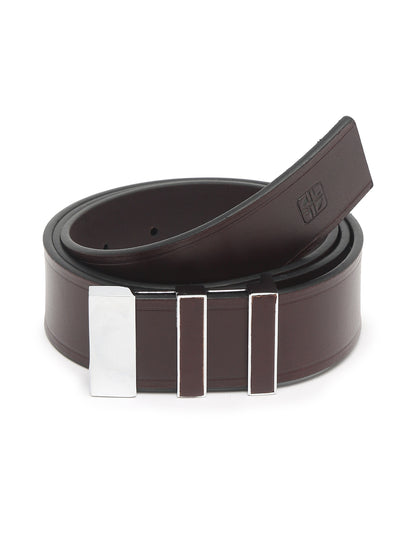 Men Brown Semi Formal Leather Belt