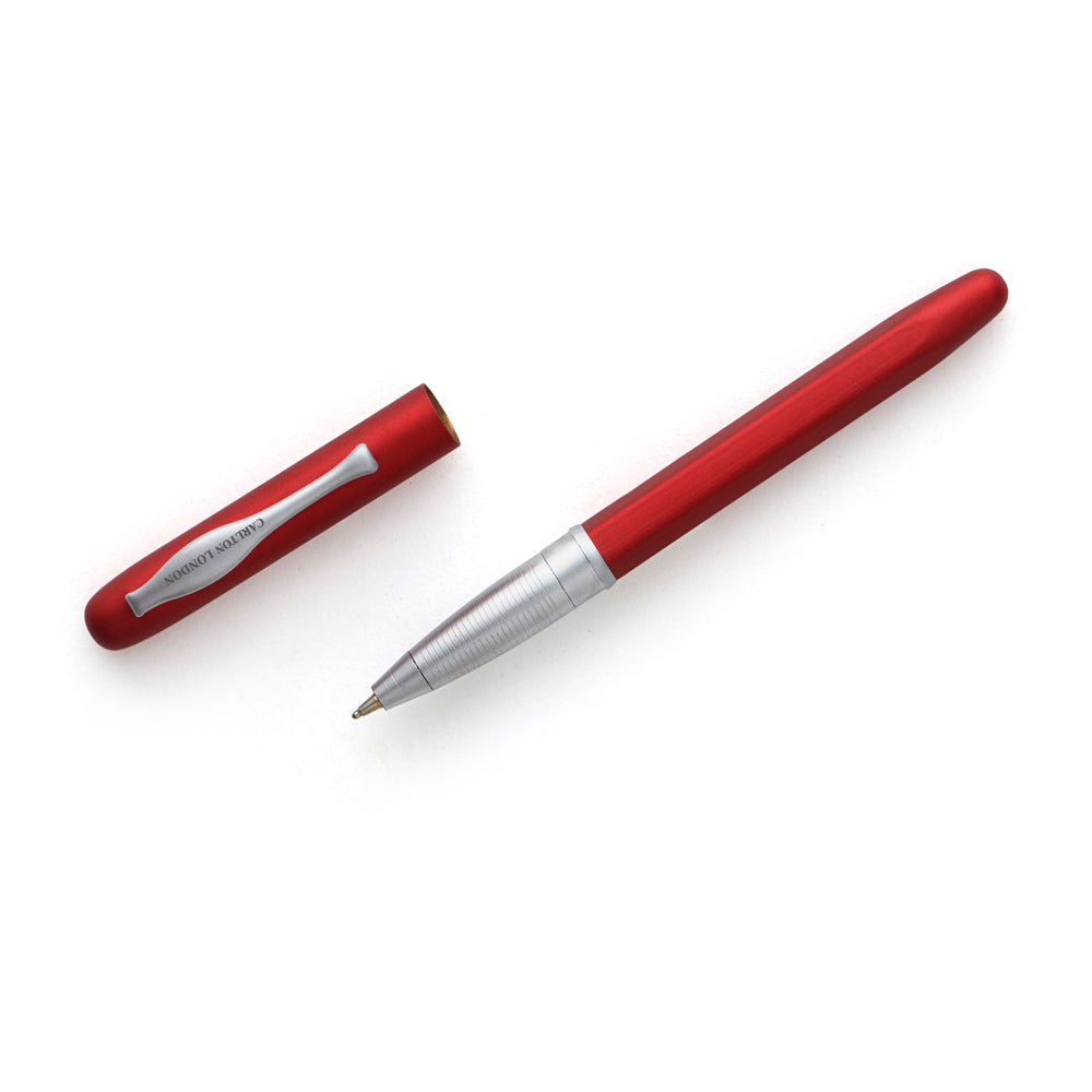 Carlton London Red Metallic Magnetic Metal Pen