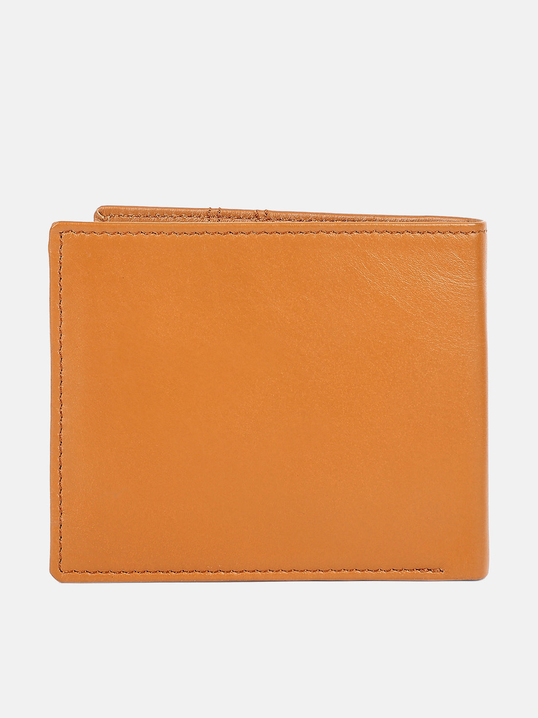 Men Tan Soft Napa Leather Two Fold RFID Wallet