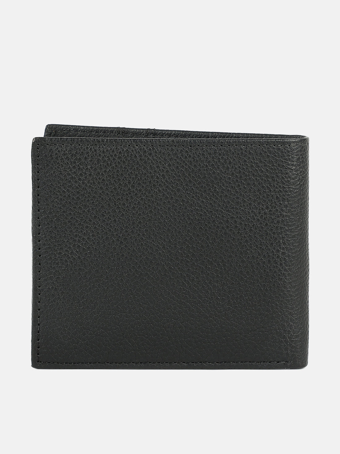Men Black Soft Napa Leather Two Fold RFID Wallet