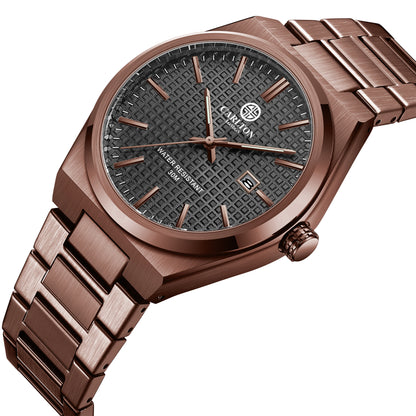 Alfred Men Brown Analog Watch CLMWT-03