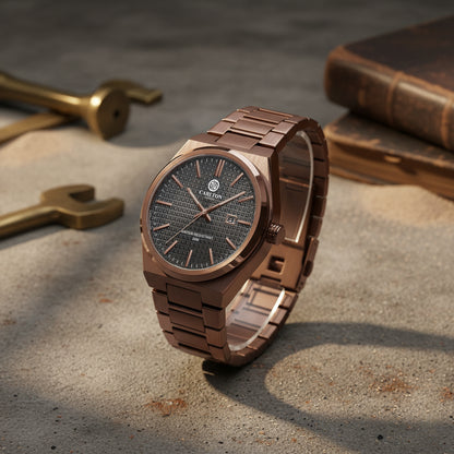 Alfred Men Brown Analog Watch CLMWT-03