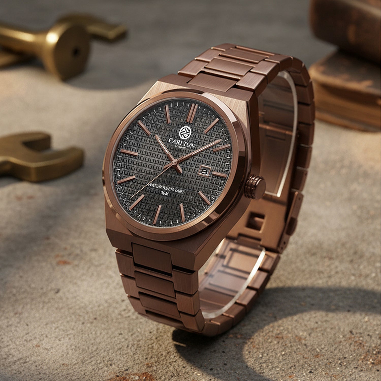 Alfred Men Brown Analog Watch CLMWT-03