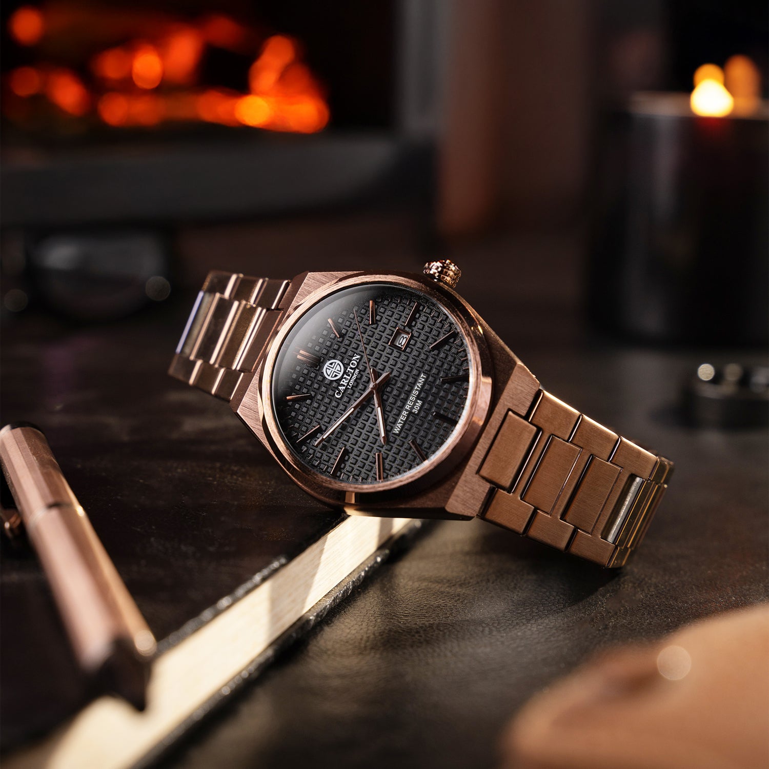 Alfred Men Brown Analog Watch CLMWT-03