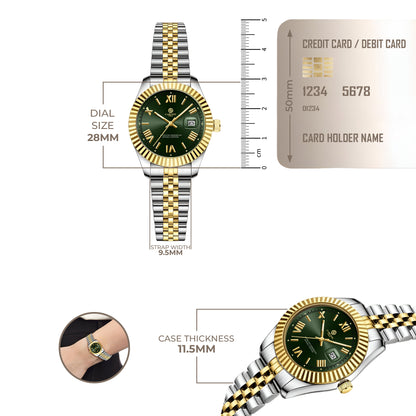 Harper: Mini Rose Gold Stainless Steel Women Analog Watch CLRLW-002