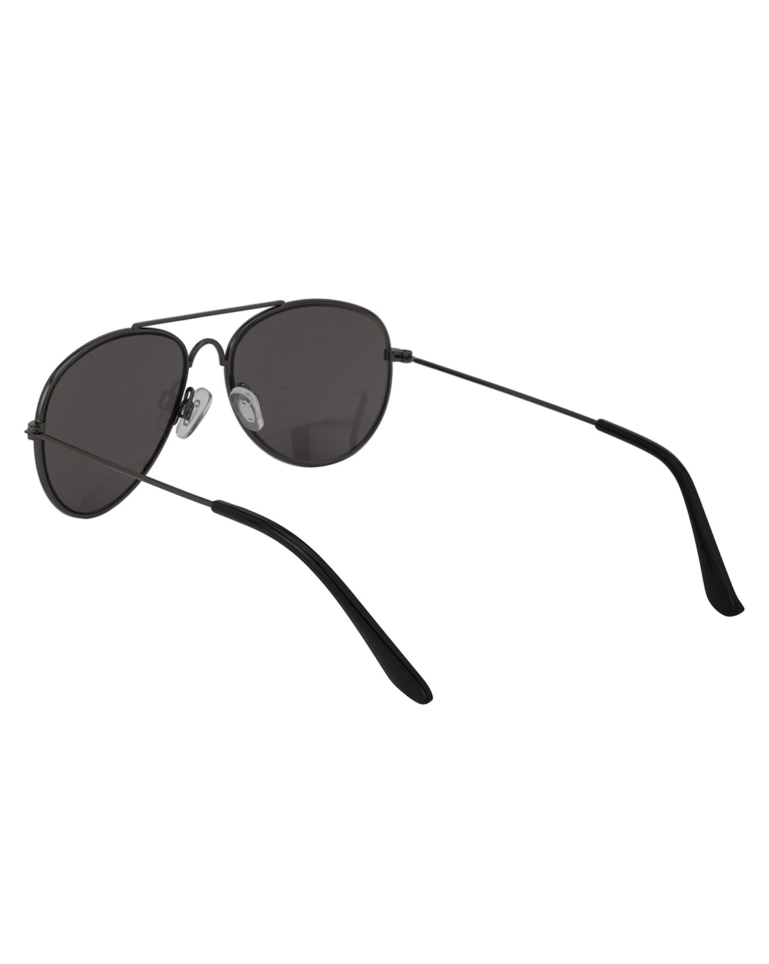 Carlton London Black Lens &amp; Gunmetal-Toned Aviator Sunglasses For Boy