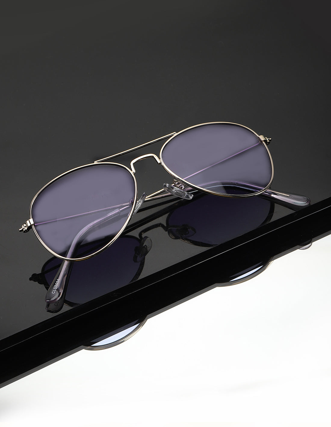 Carlton London Purple Lens &amp; Gold-Toned Aviator Sunglasses For Boy