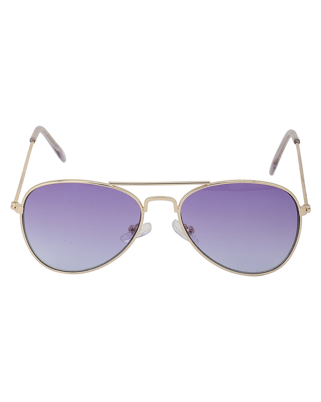 Carlton London Purple Lens &amp; Gold-Toned Aviator Sunglasses For Boy