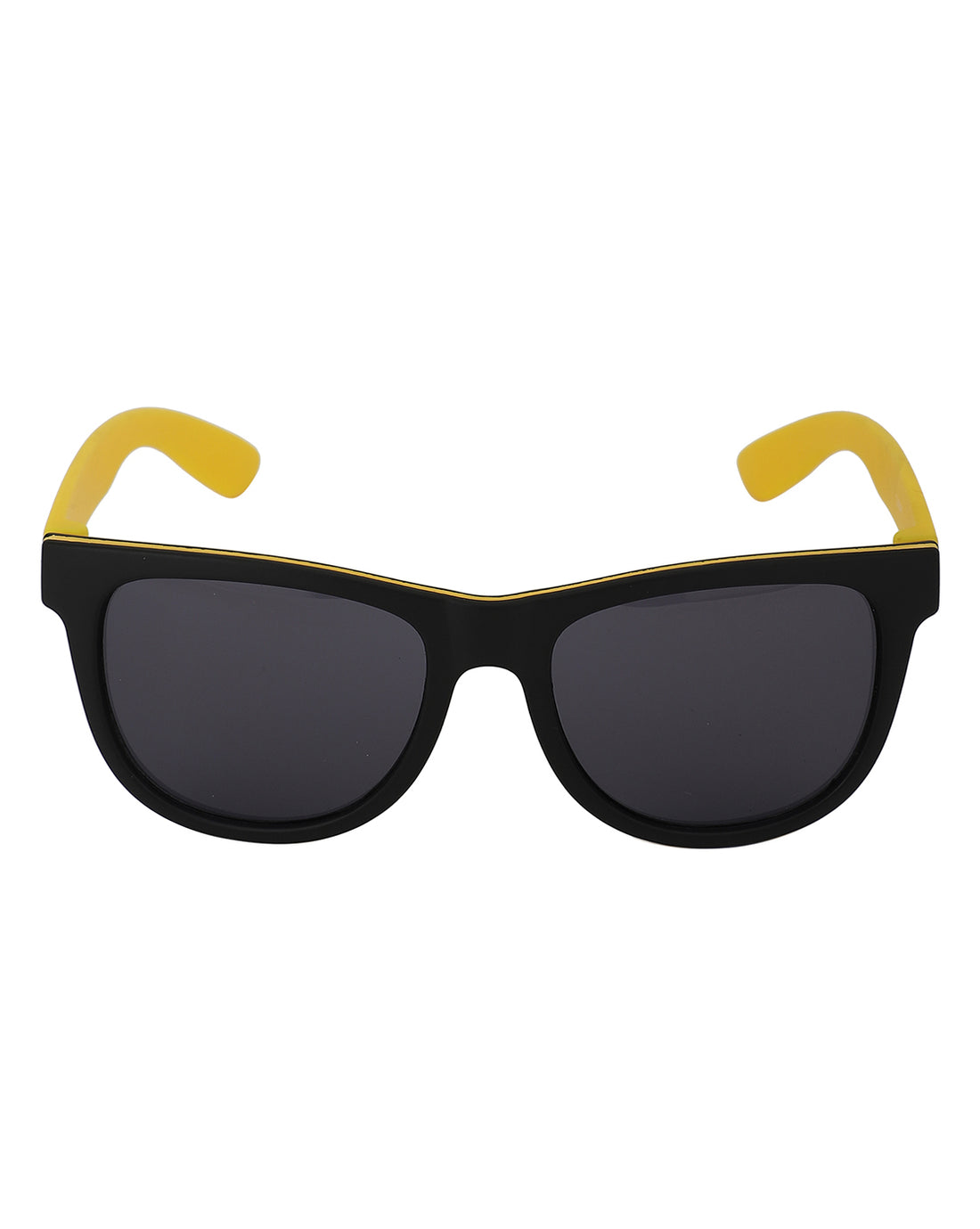 Carlton London Black Lens &amp; Yellow Wayfarer Sunglasses For Boy