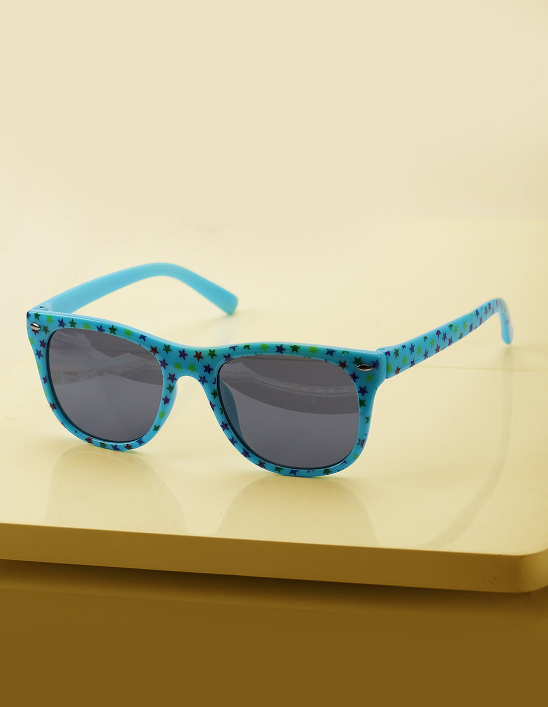 Carlton London Black Lens &amp; Blue Wayfarer Sunglasses For Boy