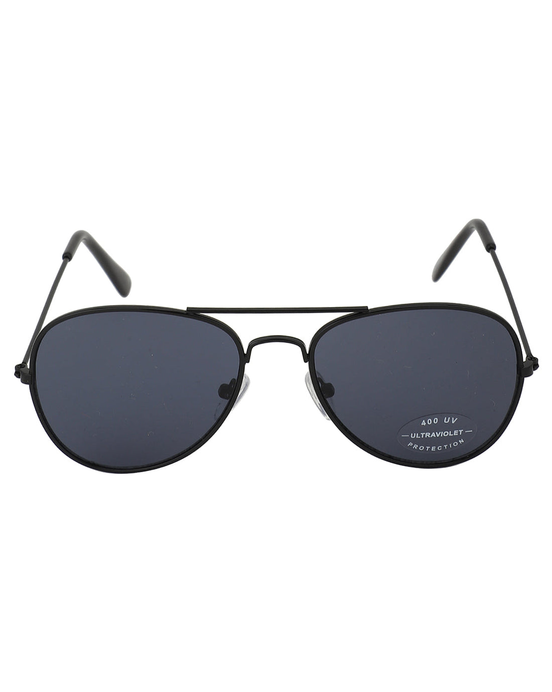 Carlton London Black Lens & Black Aviator Sunglasses With Uv Protected Lens For Boy