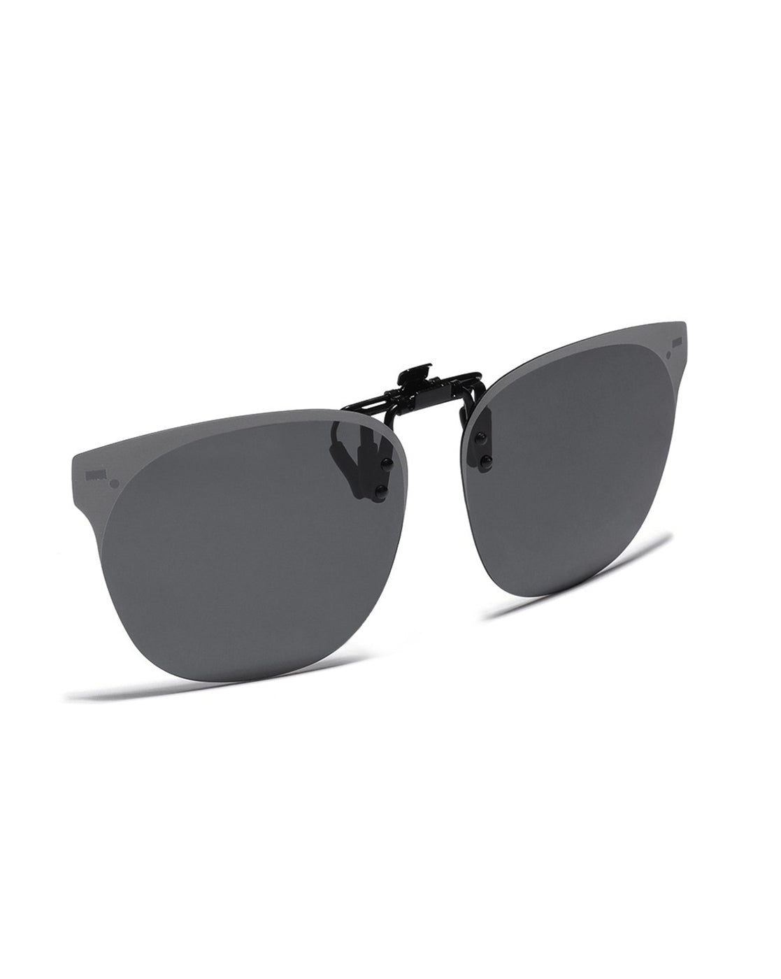 Black &amp; Grey Toned Polarised Lens Sunglass Clip for unisex