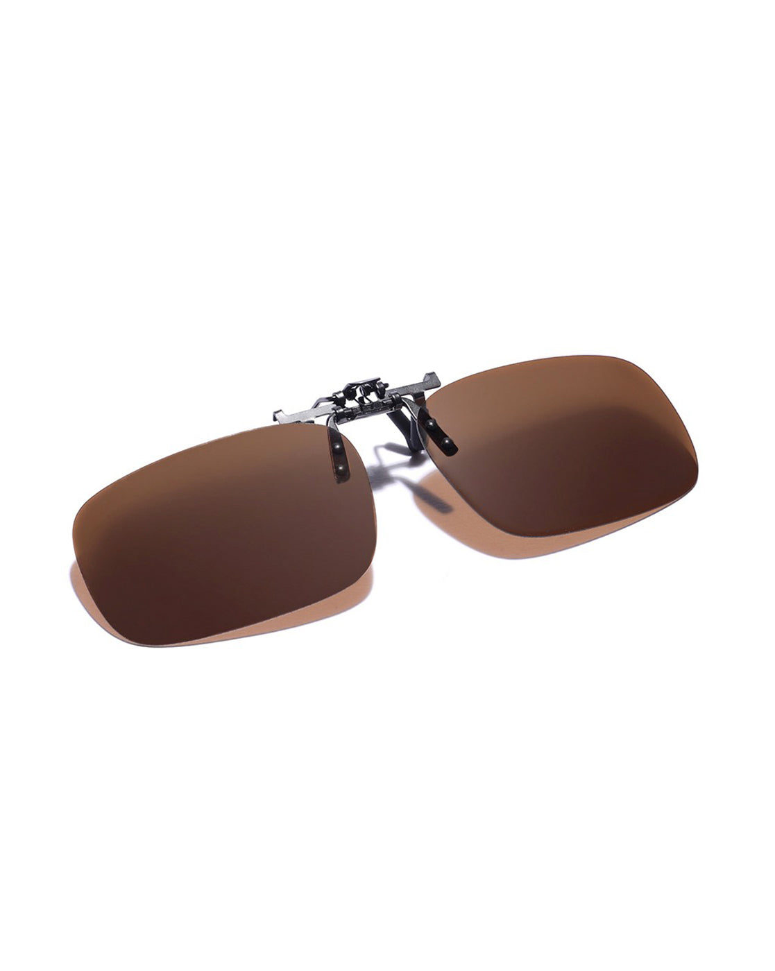 Brown Toned Polarised Lens Sunglass Clip for unisex