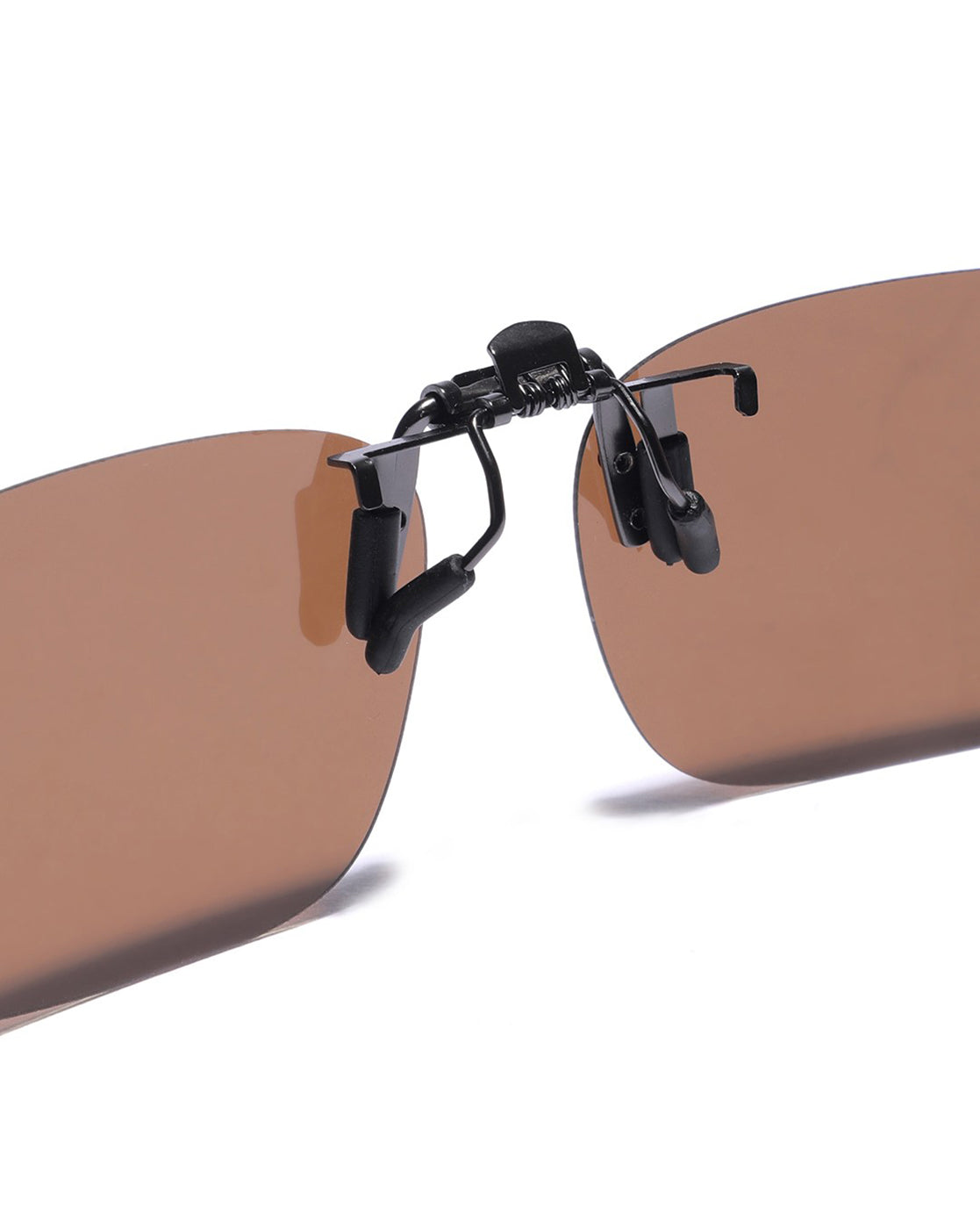 Brown Toned Polarised Lens Sunglass Clip for unisex