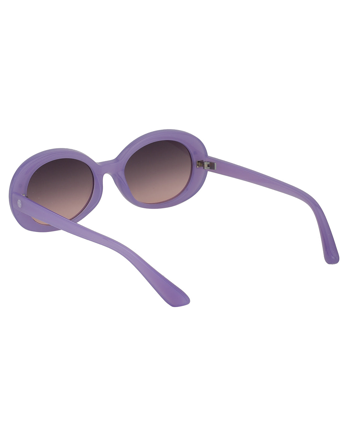 Carlton London Black Lens &amp; Purple Oval Sunglasses For Girl