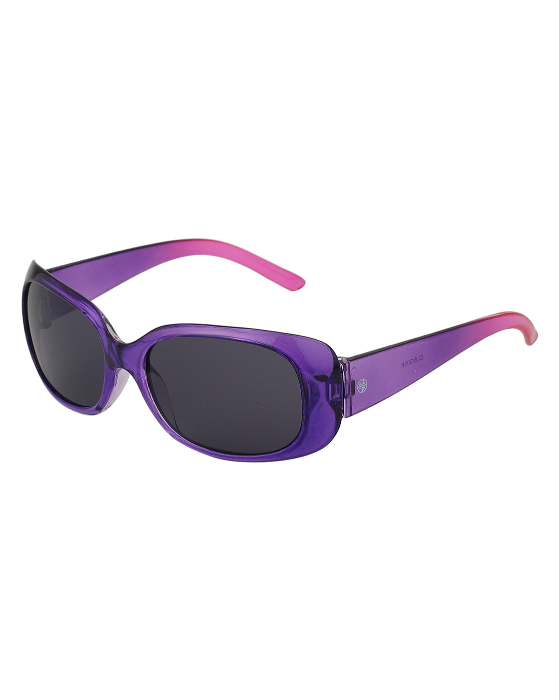 Carlton London Black Lens &amp; Purple Oversized Sunglasses For Girl