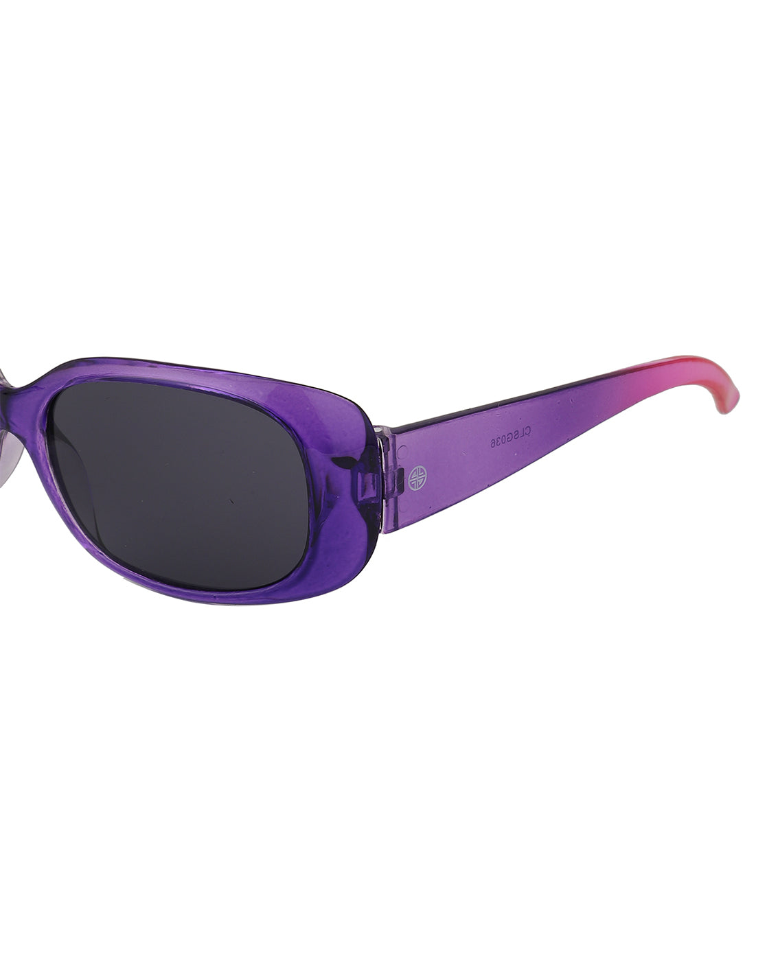 Carlton London Black Lens &amp; Purple Oversized Sunglasses For Girl