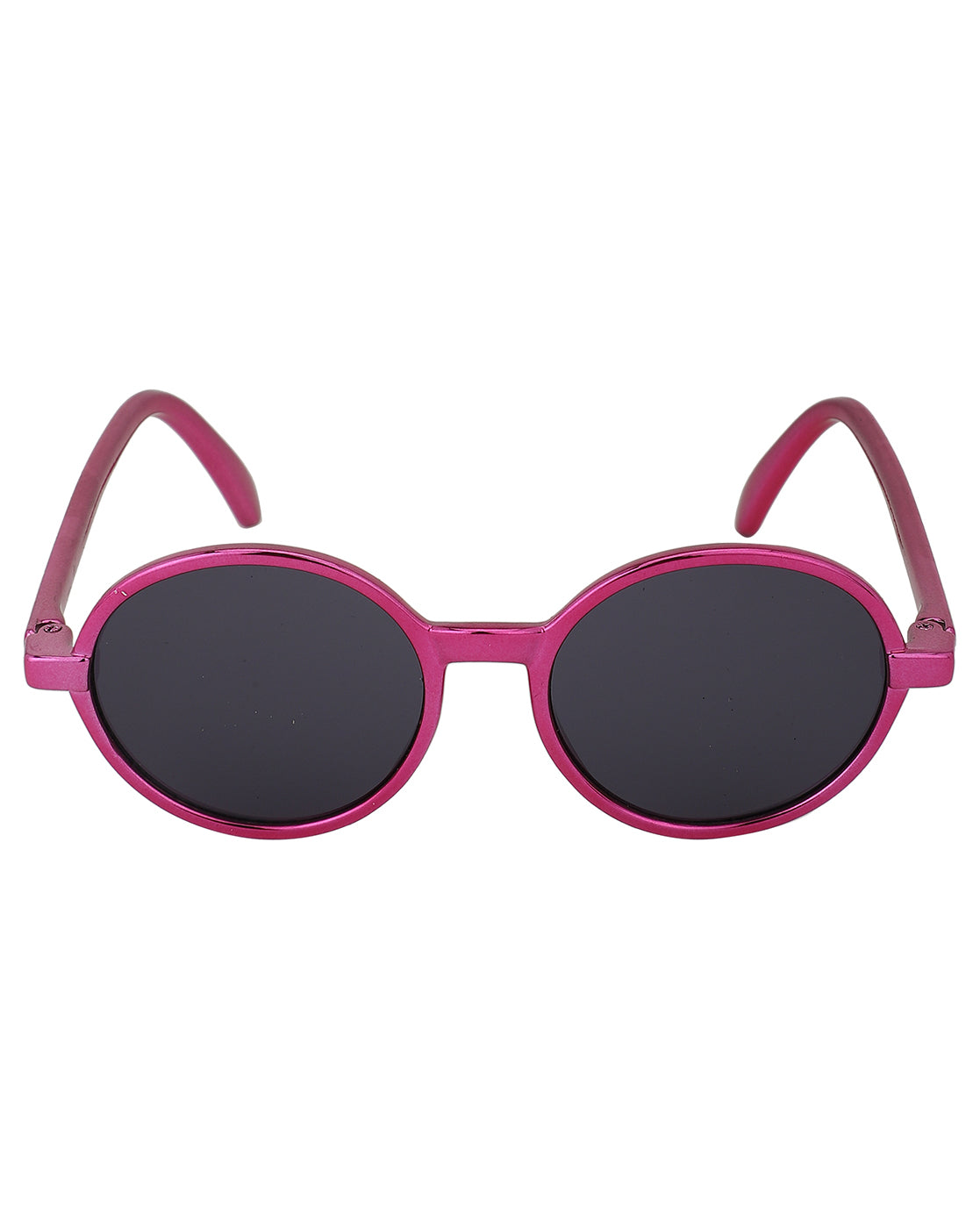 Carlton London Black Lens &amp; Pink Round Sunglasses For Girl