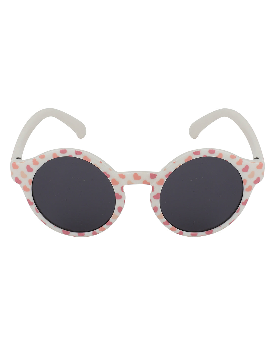Carlton London Black Lens &amp; Pink Round Sunglasses For Girl