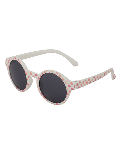 Carlton London Black Lens &amp; Pink Round Sunglasses For Girl