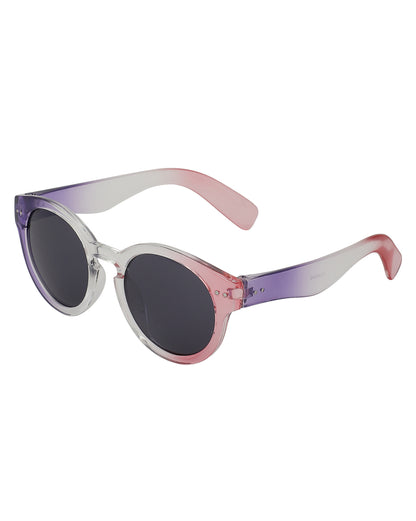 Carlton London Blue Lens &amp; Purple Round Sunglasses For Girl