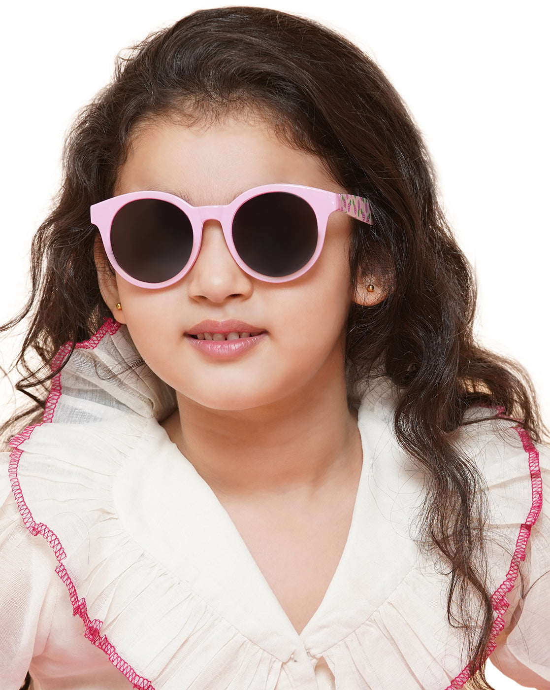 Carlton London Black Lens &amp; Pink Cateye Sunglasses For Girl