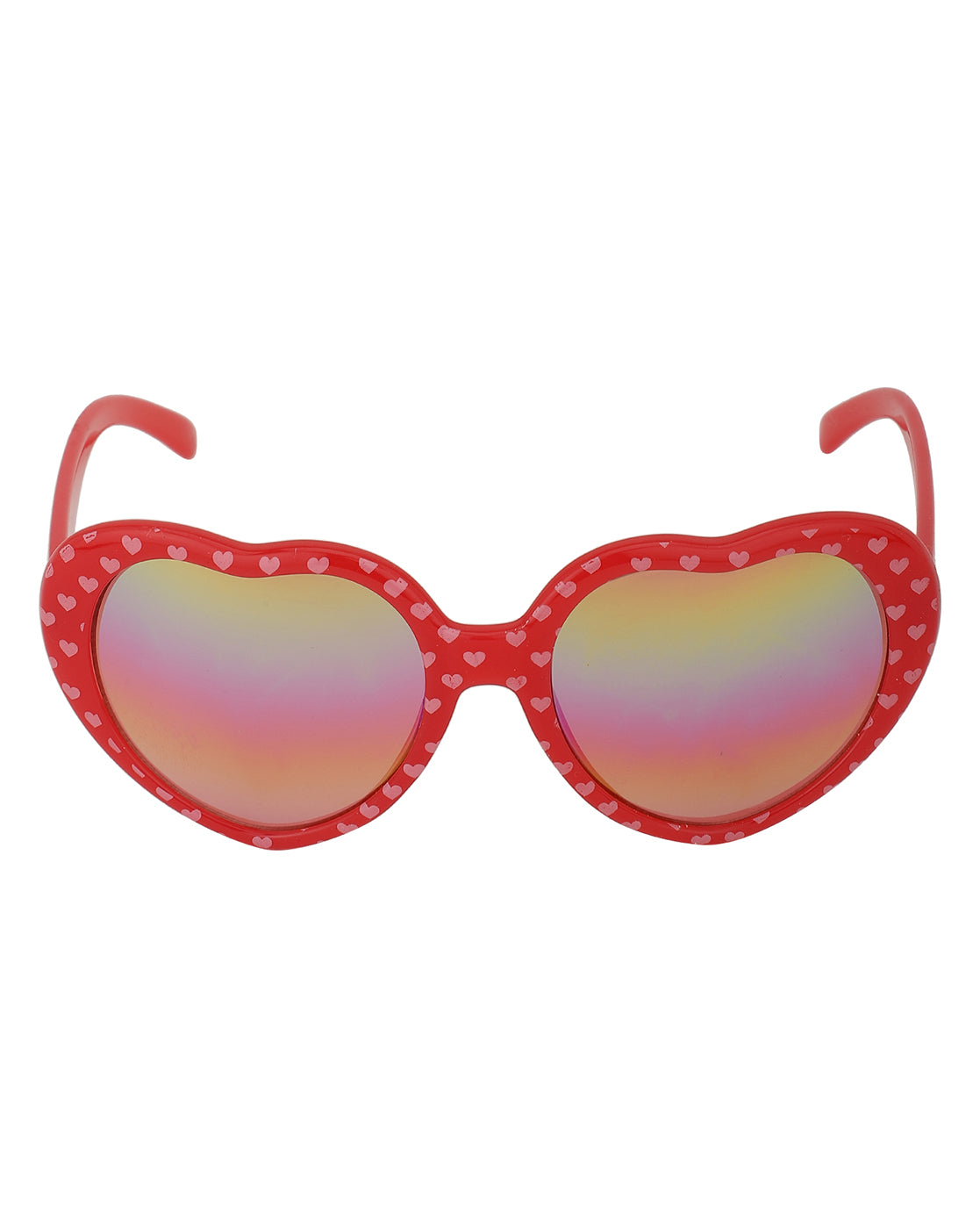 Carlton London Yellow &amp; Red Heart  Shape Sunglasses For Girl