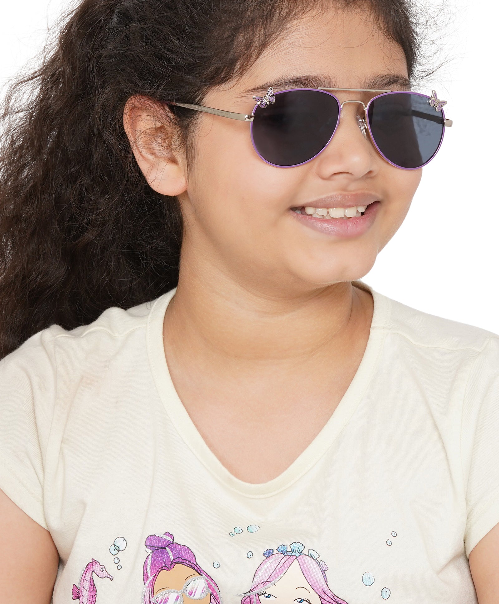 Girls Black Round Frame Sunglasses | New Look