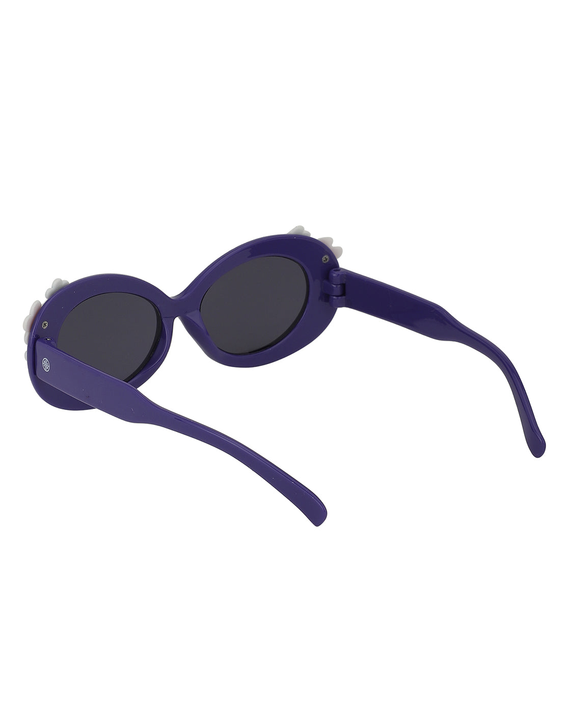 Carlton London Black Lens &amp; Blue Oval Sunglasses For Girl